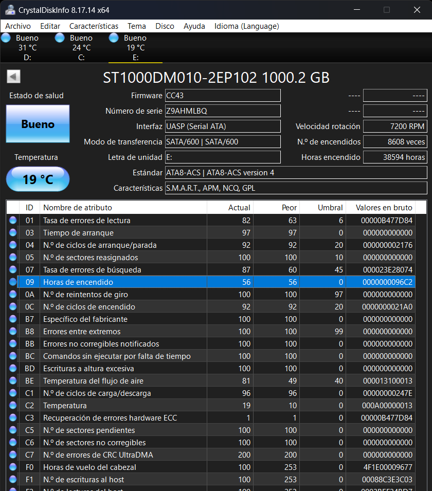 Disco duro Seagate BARRACUDA 1TB