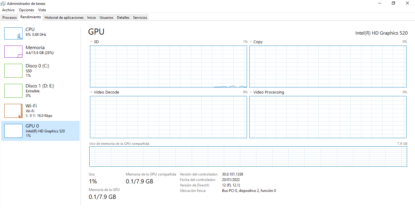 Dell Latitude E5270 Core I5 6a Gen 16gb Ssd 256gb Win10 Pro Negro (Reacondicionado)