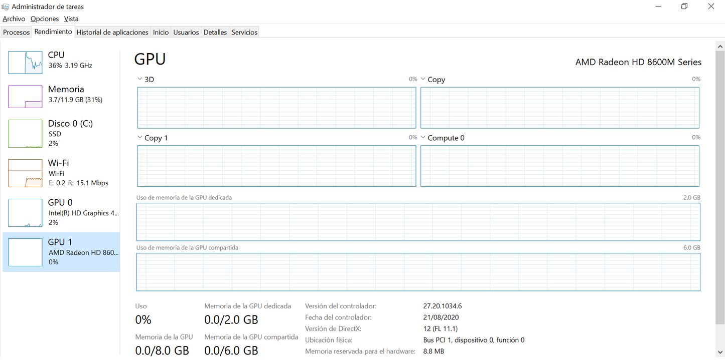 Dell Latitude E6440 Core I7 4ta 12gb Ram 256gb Ssd con Grafica dedicada 2GB