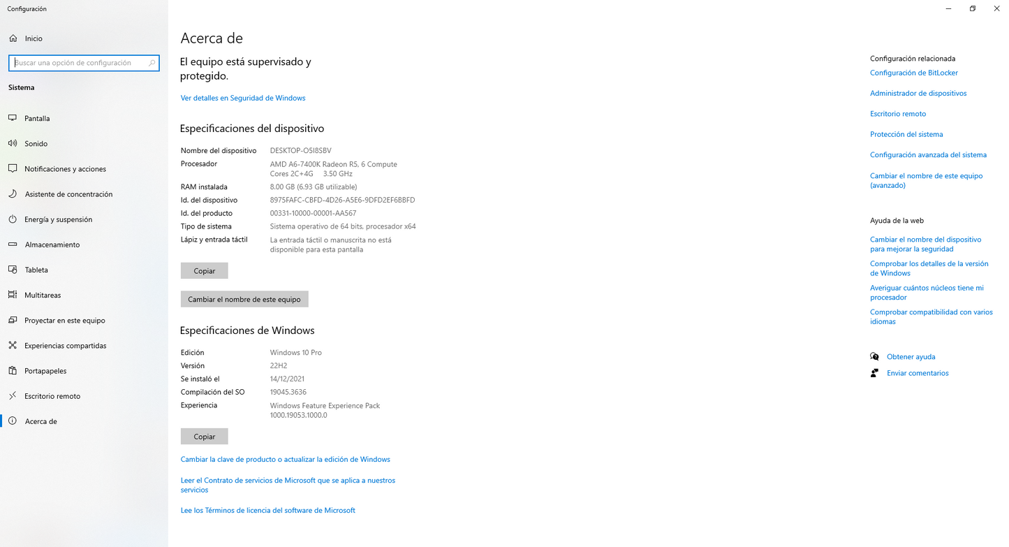 Hp Pavilon 500 Series 1tb Hdd 8gb Ddr4 Amd Radeon (INCLUYE monitor) (Reacondicionado)