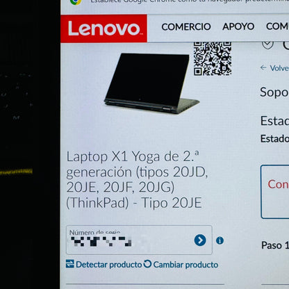 Lenovo Thinkpad X1 Yoga GEN2, Core I7 7600u, 16gb Ddr4, 256 GB SSD M.2